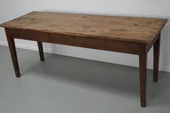 New Pamono Antique French Farmhouse Elm Dining Table, 19th Century