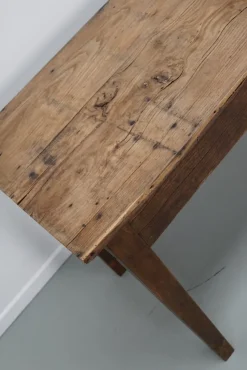 New Pamono Antique French Farmhouse Elm Dining Table, 19th Century