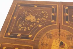 Hot Pamono Antique French Game Table with Marquetry Inlay, 1880