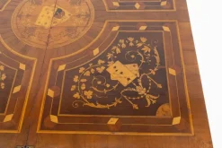 Hot Pamono Antique French Game Table with Marquetry Inlay, 1880