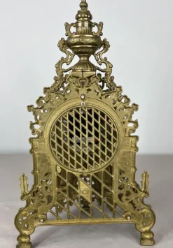Pamono Antique French Gilt Bronze Mantel Clock><noscript><img width=