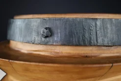 Pamono Antique French Grape Press Screw Pedestal with Patina, 1850><noscript><img width=
