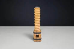 Pamono Antique French Grape Press Screw Pedestal with Patina, 1850><noscript><img width=