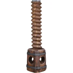 Outlet Pamono Antique French Grape Press Screw Pedestal with Patina, 1850