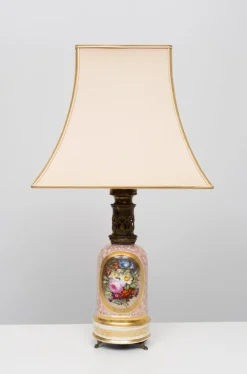 Sale Pamono Antique French Hand Painted Table Lamp in Sevres Porcelain, 1880s