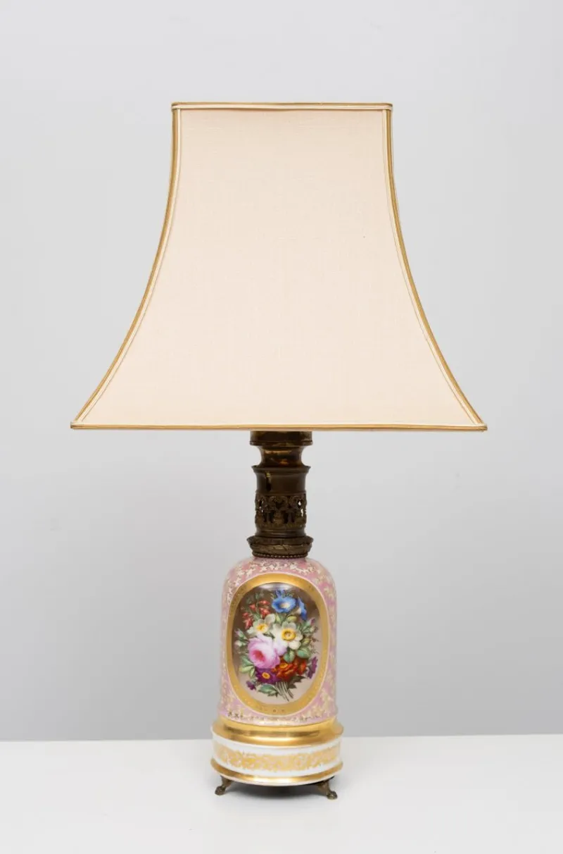 Sale Pamono Antique French Hand Painted Table Lamp in Sevres Porcelain, 1880s