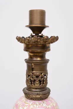 Sale Pamono Antique French Hand Painted Table Lamp in Sevres Porcelain, 1880s