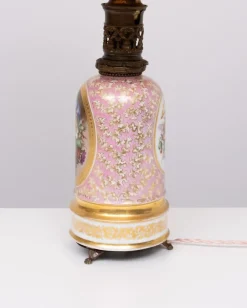 Sale Pamono Antique French Hand Painted Table Lamp in Sevres Porcelain, 1880s