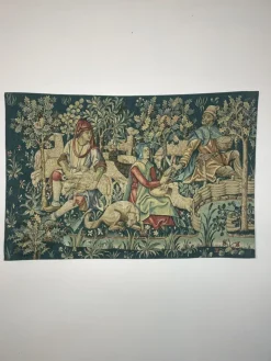 Hot Pamono Antique French Handwoven Tapestry