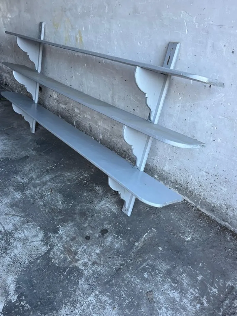 Clearance Pamono Antique French Industrial Style Wall Rack