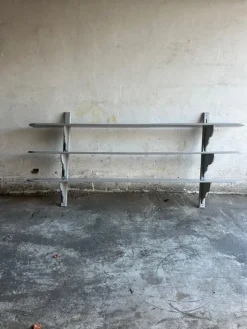 Clearance Pamono Antique French Industrial Style Wall Rack