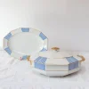 Online Pamono Antique French Limoges Lanternier Porcelain Tureen with Dish, 1920, Set of 2