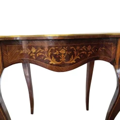 Pamono Antique French Louis XV Style Table with Drawer, 1800s><noscript><img width=