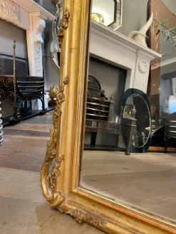 Clearance Pamono Antique French Louis XV Style Gold Gilt Mirror, 1820