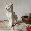 Clearance Pamono Antique French Majolica Cat Absinthe Pitcher by George Dreyfus, 1890s