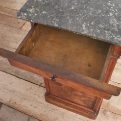 Best Pamono Antique French Marble Top Bedside Cabinet