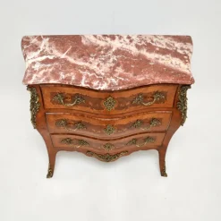 Outlet Pamono Antique French Marble Top Bombe Commode, 1890s