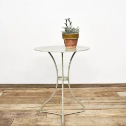 Pamono Antique French Metal Gueridon Garden Bistro Table, 1920s> Garden Tables