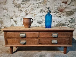 Sale Pamono Antique French Oak and Pine Chest of 4 Drawers, 1900s