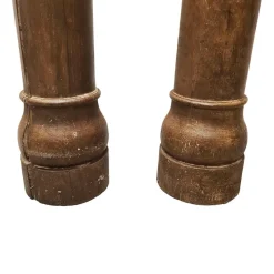 Pamono Antique French Oak Columns, Set of 2><noscript><img width=