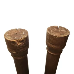 Pamono Antique French Oak Columns, Set of 2><noscript><img width=