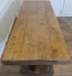 Pamono Antique French Oak Refectory Table, 1890s> Dining Tables & Sets