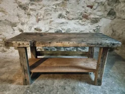 Pamono Antique French Oak Workbench, 1890s