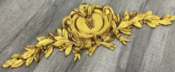 Online Pamono Antique French Ornate Pendiment in Gilded Metal