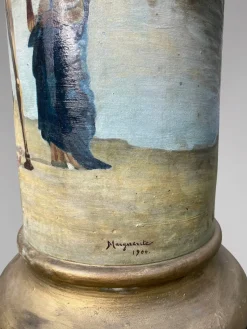 Online Pamono Antique French Painted Columns by Marguerite, 1896, Set of 2