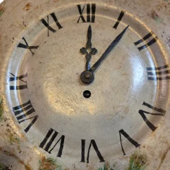 Best Pamono Antique French Painted Kitchen Clock from Japy, Late 1800s