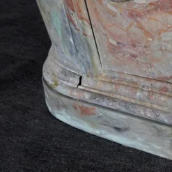 Pamono Antique French Parisian Faux Marble Painted Zinc Bathtub, 1880s><noscript><img width=