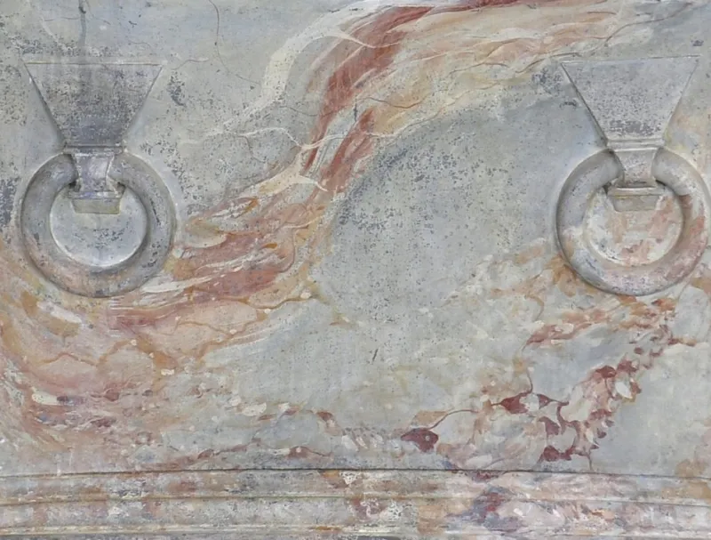 Pamono Antique French Parisian Faux Marble Painted Zinc Bathtub, 1880s> Architectural Elements