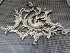 Hot Pamono Antique French Rococo Style Fireplace Screen in Brass, 1890s