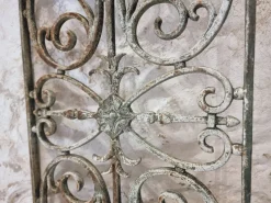 Outlet Pamono Antique French Rustic Cast Iron Window Grilles, 1900s, Set of 3