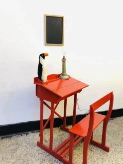 Pamono Antique French School Desk, 1920s