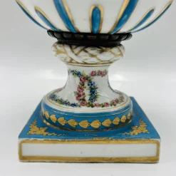 New Pamono Antique French Sevres Style Porcelain Double Handled Urn