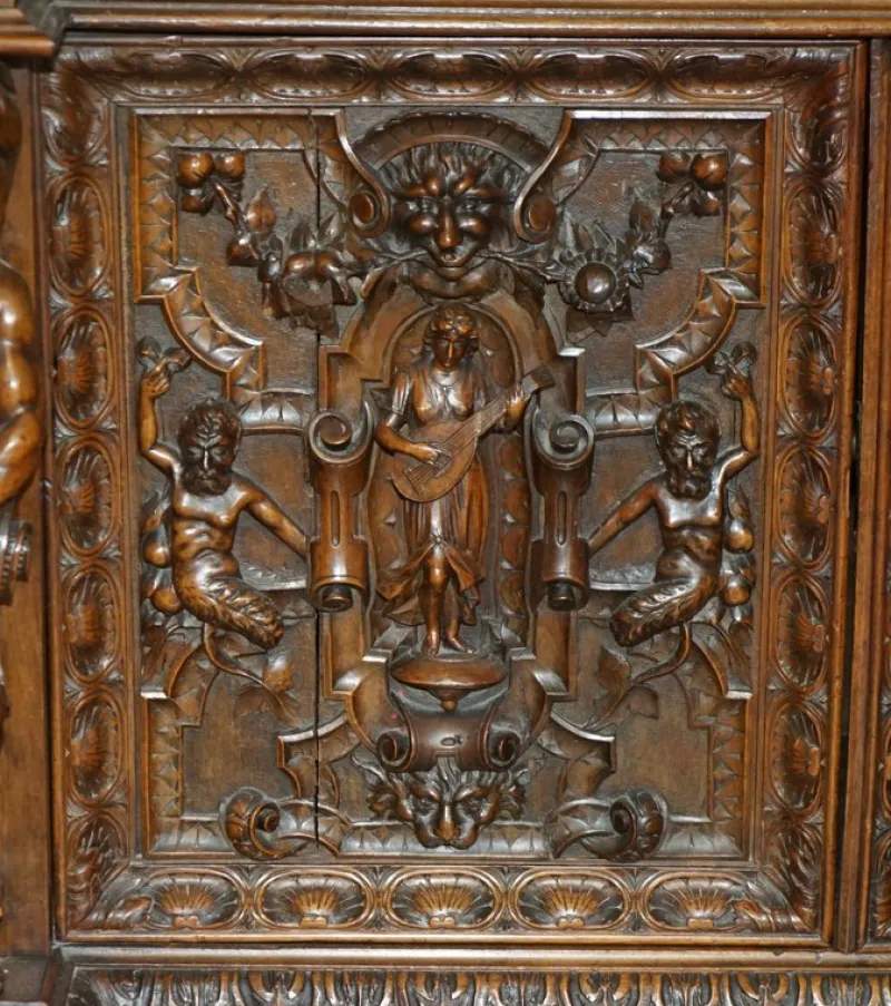 Pamono Antique French Sideboard in Walnut, 1850> Sideboards & Buffets