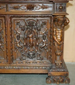 Pamono Antique French Sideboard in Walnut, 1850><noscript><img width=