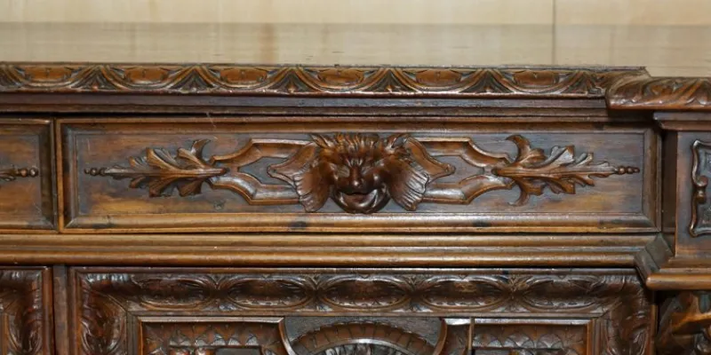 Pamono Antique French Sideboard in Walnut, 1850> Sideboards & Buffets
