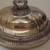 Pamono Antique French Silver-Plated Cloche> Serving Dishes
