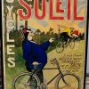 Pamono Antique French Soleil Cycles Advertising Poster