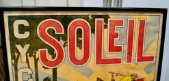 Pamono Antique French Soleil Cycles Advertising Poster