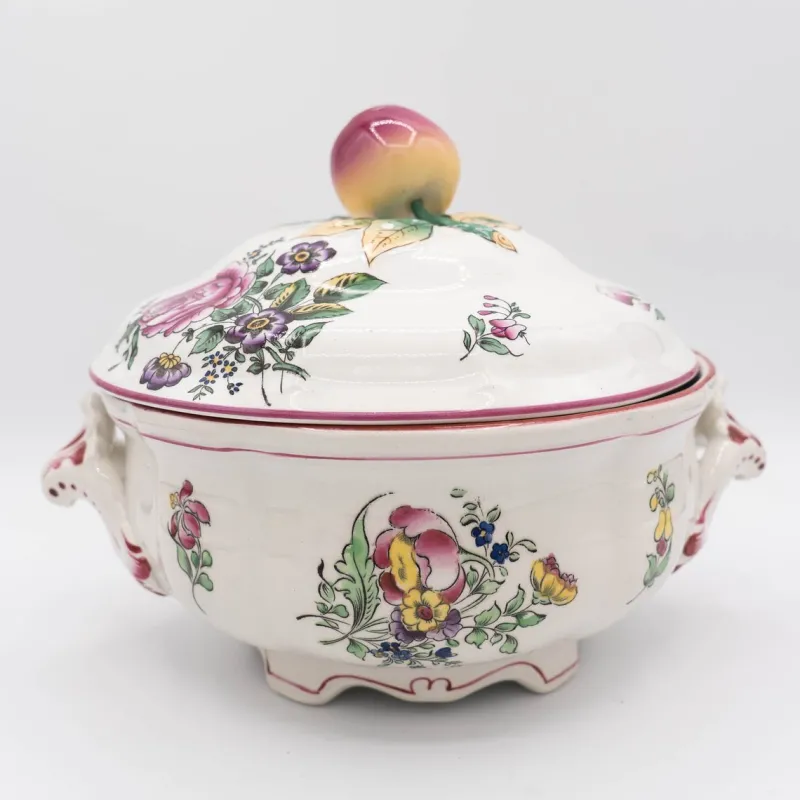 Pamono Antique French Soup Tureen from Lunéville, Early 20th Century> Serving Dishes
