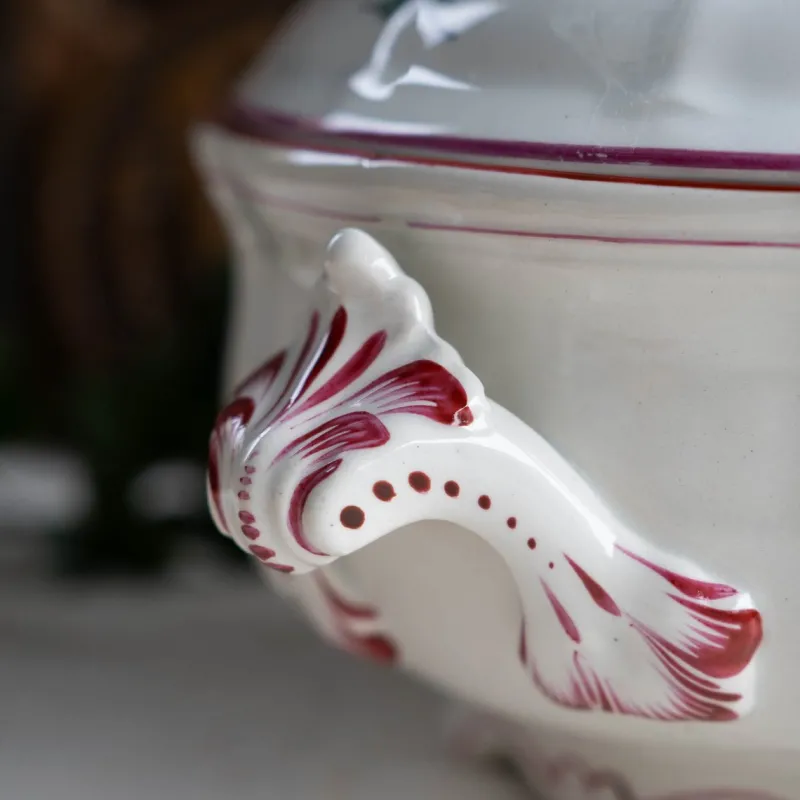 Pamono Antique French Soup Tureen from Lunéville, Early 20th Century> Serving Dishes