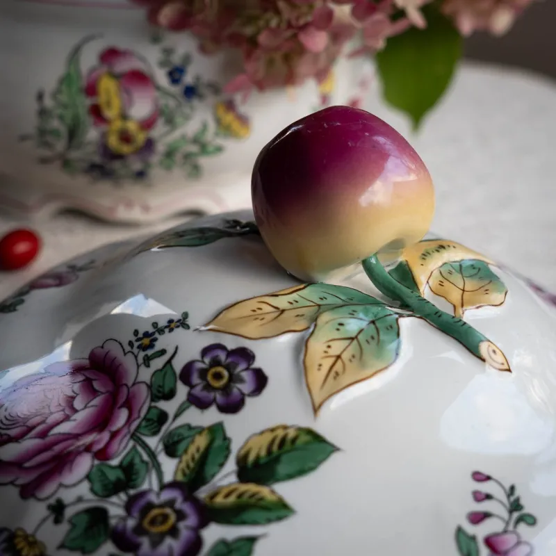 Pamono Antique French Soup Tureen from Lunéville, Early 20th Century> Serving Dishes