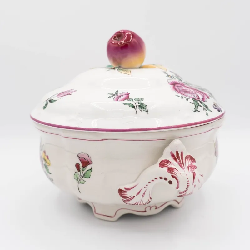 Pamono Antique French Soup Tureen from Lunéville, Early 20th Century> Serving Dishes