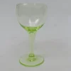 New Pamono Antique French Uranium Glasses Set, Set of 6