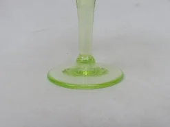 New Pamono Antique French Uranium Glasses Set, Set of 6