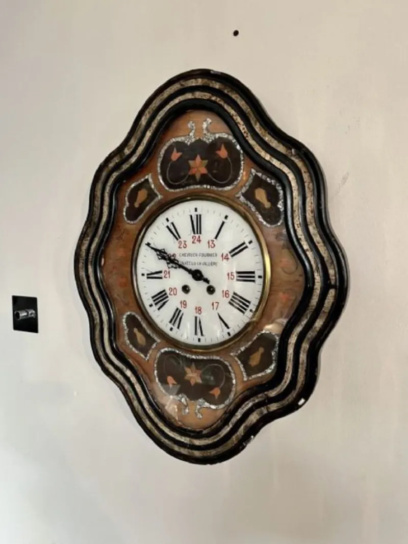 Pamono Antique French Victorian Wall Clock, 1860s> Clocks