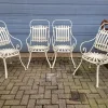Pamono Antique French Wrought Iron Bistro Chairs, Set of 4> Garden Seating